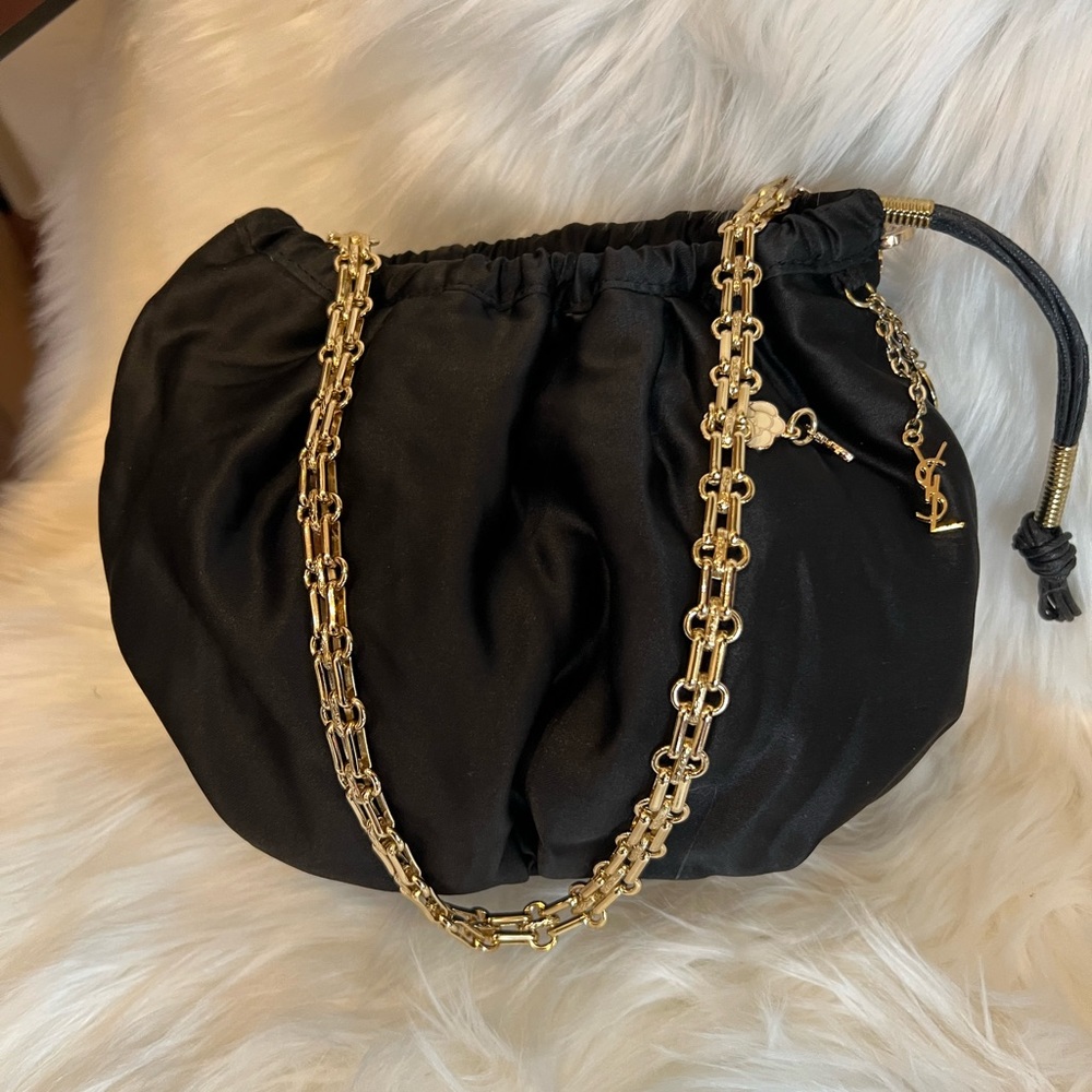 YSL Cosmetic gwp awesome drawstring bag turned chic shoulder bag✨